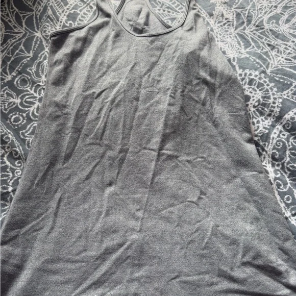 Gray Racerback Tank Top - Picture 1 of 2